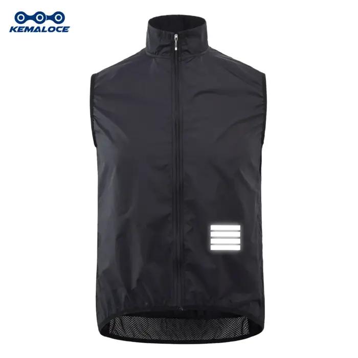Gilet de cyclisme bleu marine pour homme
