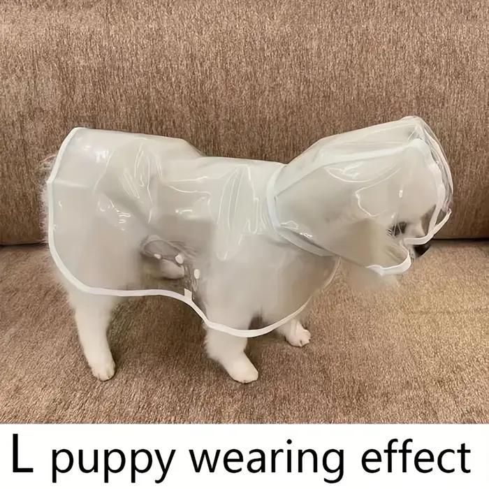 Impermeable Transparent pour Chien de Petite et Moyenne Taille pour Promenades Pluvieuses et Sécurité Visuelle Occasions Spéciales