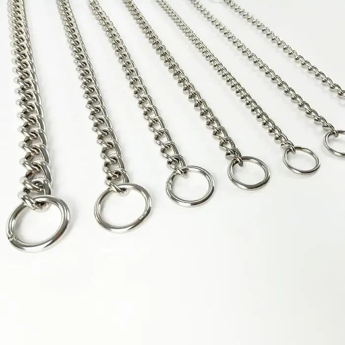 Collier de chaîne pour chien en argent Durable