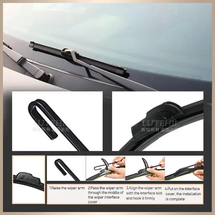 Pour BMW X5 F15 2013-2018 2014 2015 2016 2017 essuie-glace avant et arrière balais d'essuie-glace pa
