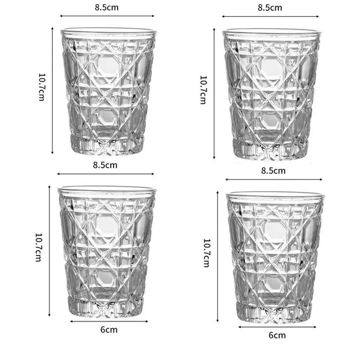 Ensemble de verres pour boire des tasses à whisky domestiques