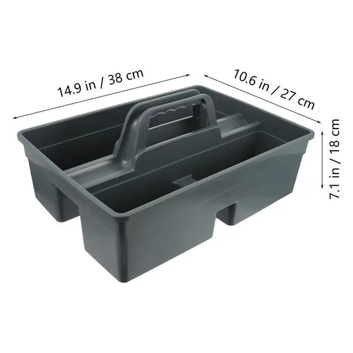 Organisateur d'outils de nettoyage, fournitures, panier, boîte à poignée, fourre-tout en plastique,