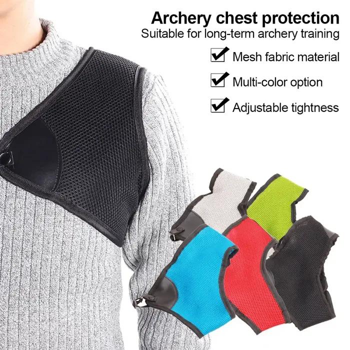 Accessoire de chasse protecteur de poitrine réglable pour tir à l'arc respirant et sûr pour homme et femme printemps été automne hiver