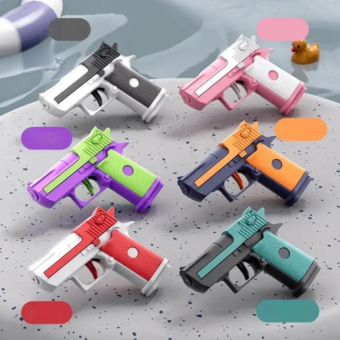 Mini pistolet à eau mécanique tir continu pistolet à eau manuel pour l'été tir en piscine jeux de plein air jouets cadeaux pour adolescents et adultes occasions spéciales