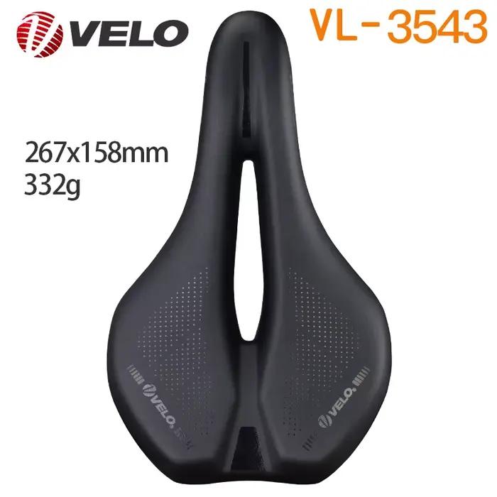 Selle de vélo VELO VL-3543 confortable absorption des chocs creux respirant légère pour VTT et vélos de route occasions spéciales