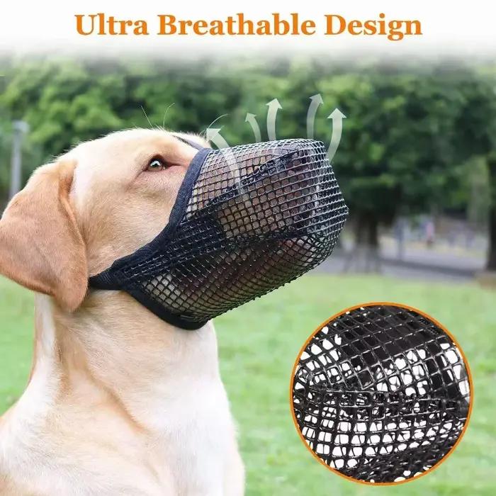 Muselière en maille respirante pour grand chien