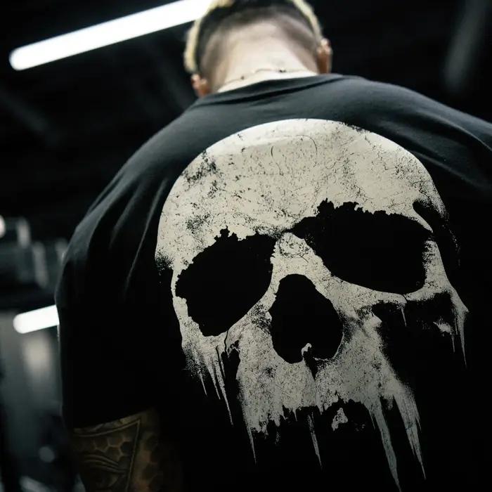 American Fitness Gym hommes t-shirts vêtements d'entraînement sport coton à manches courtes T-shirt