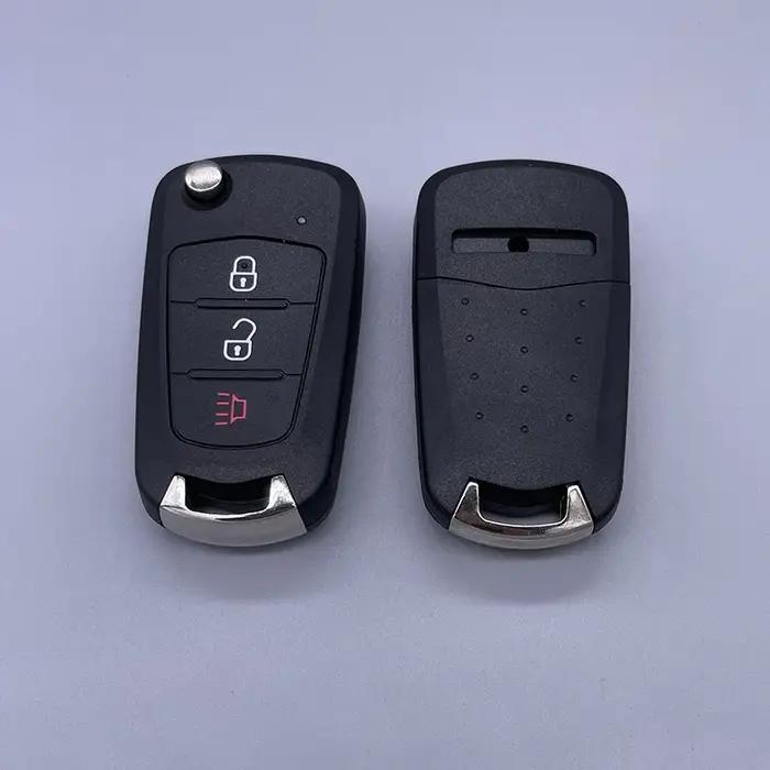 Coque de clé à distance de voiture à 3 boutons