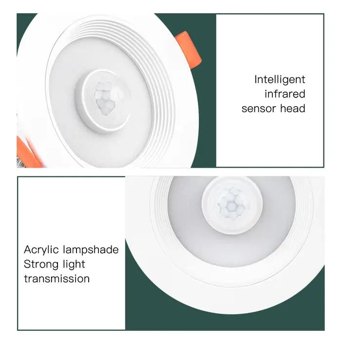 PIR capteur de mouvement Spot LED Downlight Lamparas 5W 10W 15W 20W maison intelligente LED Spot pou