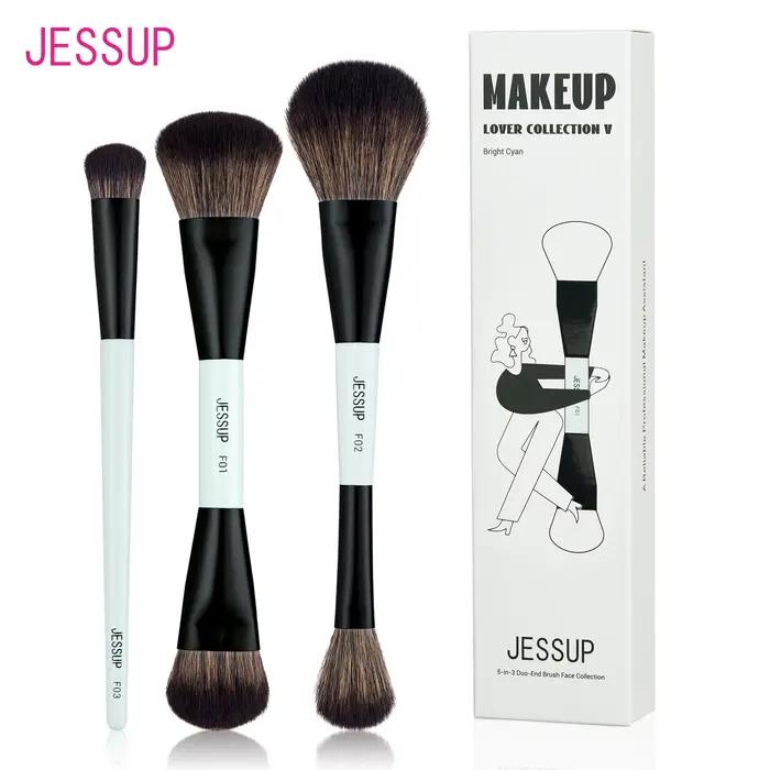 Jessup – ensemble de pinceaux de maquillage pour le visage, 2/3/5 pièces, pinceaux de maquillage à D