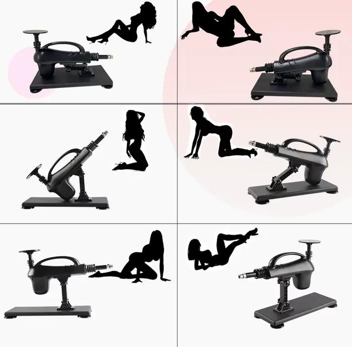 Machine Sexuelle Filaire/Sans Fil pour Homme et Femme, Gode Vibrateur Réglable, avec Pompage, Jouets