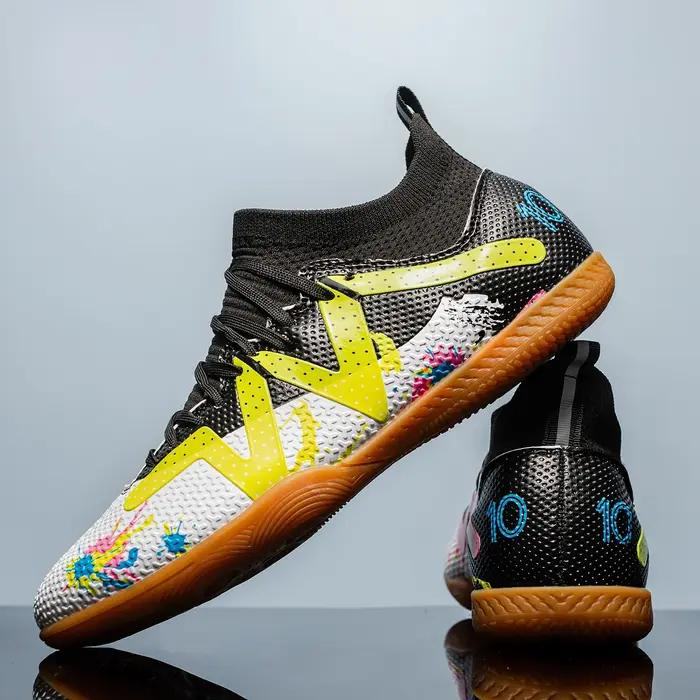 Chaussures de Football professionnelles à fond plat pour hommes, chaussures d'entraînement confortab