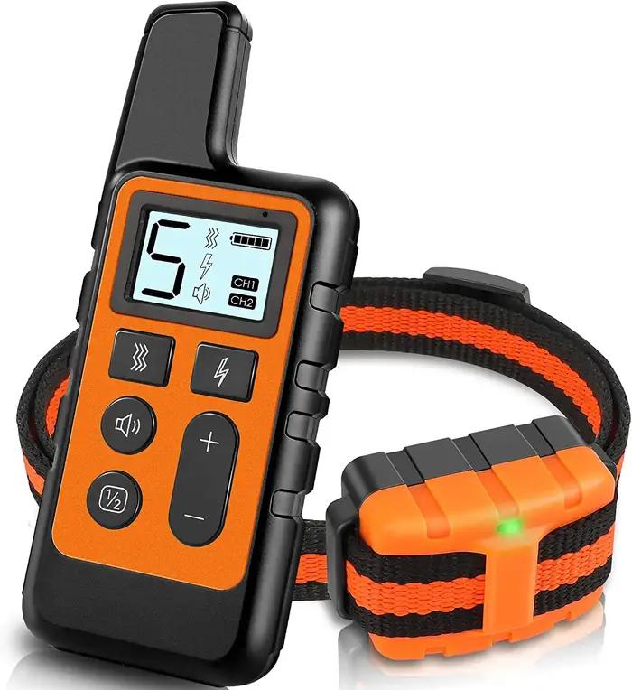 Collier de dressage pour chien colliers de choc rechargeables imperméables