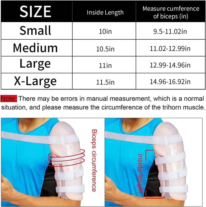 Attelle de fracture humérale orthèse de bras élégante avec support de manchette pour femmes et hommes occasions de récupération santé