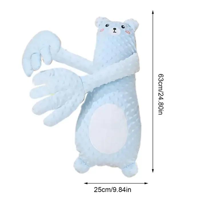Patter de Sommeil pour Bébé 63cm Prévention des Démarrages Aide au Sommeil Compagnon Automatique Palmier Oreiller de Couchage Jouet Apaisant Occasions Spéciales
