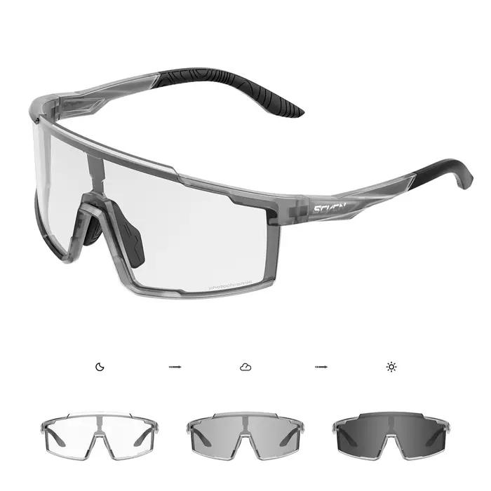 Lunettes vélo photochromiques SCVCN UV400 pour VTT cyclisme randonnée homme femme