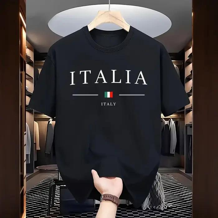 T-shirts pour hommes en coton 100%, décontractés, col rond, manches courtes, printemps et été, pour tous les jours, sorties et sports