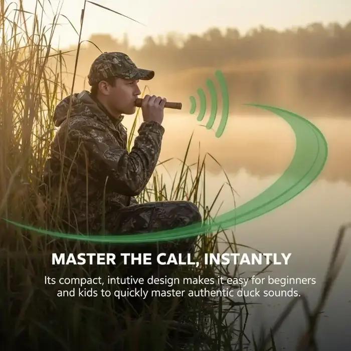 Sifflet d'appel au canard en bois pour la chasse en extérieur, localisateur de dindon, attractif son