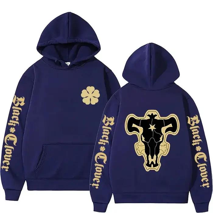 Sweat à capuche tendance imprimé Black Bull, sweat-shirt confortable à manches longues, haut décontracté ample style streetwear pour hommes et femmes