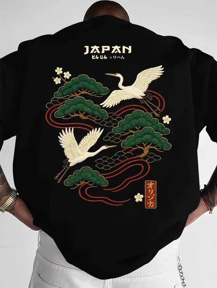 T-shirt pour homme de style japonais