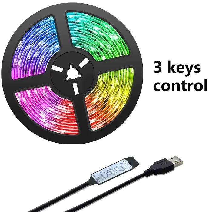 5m 20m RGB 5050 LED bande lumineuse Bluetooth Smart Home tv usb wall light mariage Ramadan décoration 2023 chambre
