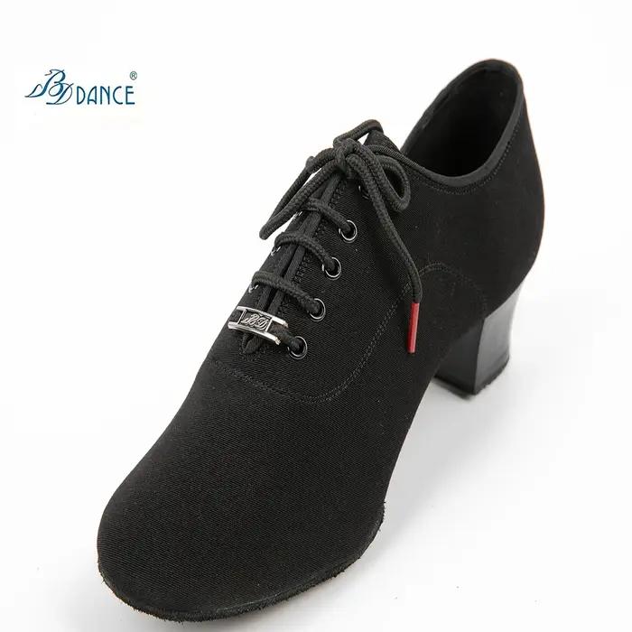 Véritable BD hommes chaussures de danse latine adulte deux points semelles enseignant