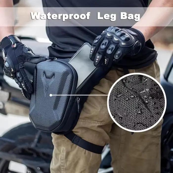 Sac de jambe imperméable pour moto sac banane sacoche de cuisse bandoulière motard homme femme occasion randonnée sortie sportive