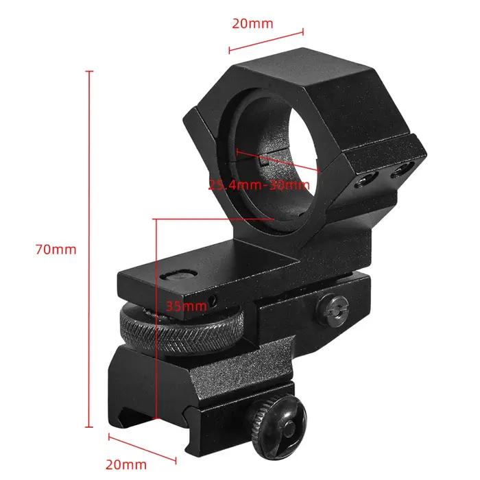 Support de montage réglable pour lunette de visée M4 M16 HK416 sur rail 20 mm