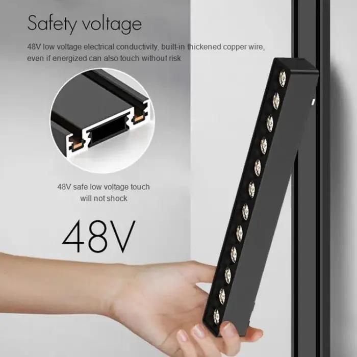 Nouveau Style éclairage sur rail magnétique ST1 Ultra mince 6mm noir blanc intelligent TUYA Zigbee a