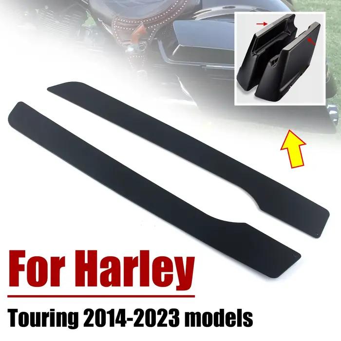 Sacoches de dégager noires, plaques de protection pour Harley 2014-2023 Electra Street foetal de Road King