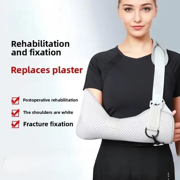 Attelle de fixation du bras avec protection de l'articulation du coude et support poignet-coude-avant-bras pour fracture et blessure occasionnelle à offrir pour femme et homme