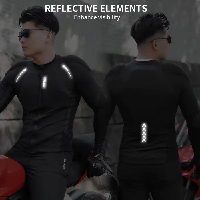 WOSAWE Veste de moto d'été respirante en maille