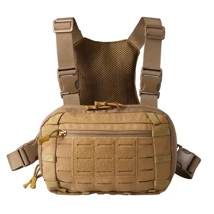 Sac de plate-forme de poitrine tactique avec étui pour pistolet