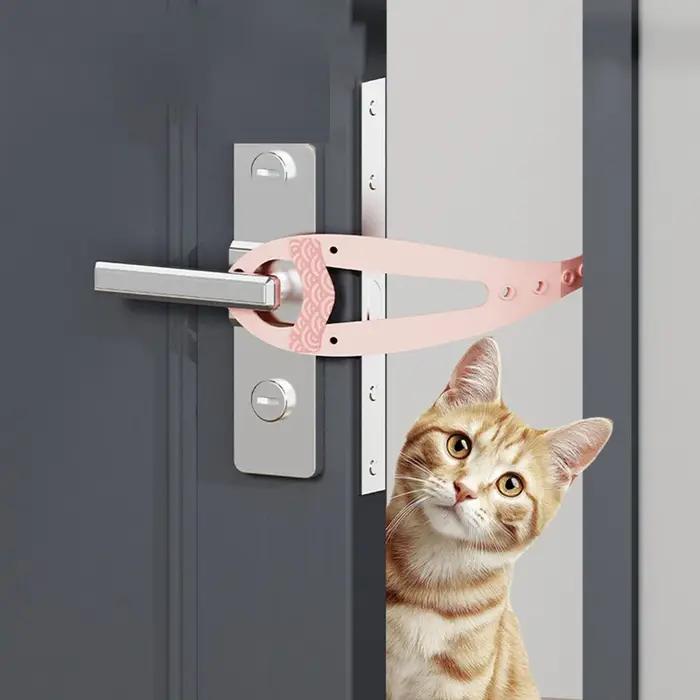 Butoir de porte pour animaux de compagnie pour chats et chiens – Support d'espace réglable sans perçage