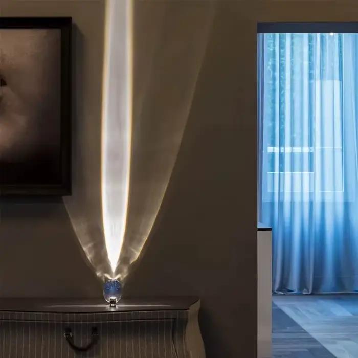 Lampe de table LED cristal œil du ciel, designer italien, lampes de chevet pour salon, décor de cham