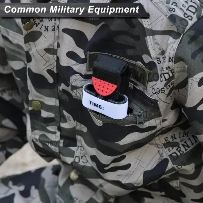 Garrot Tactique CAT en nylon robuste pour contrôle rapide du saignement pour randonneurs survivants et professionnels médicaux