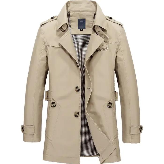 Mode hommes Trench vestes marque décontracté affaires