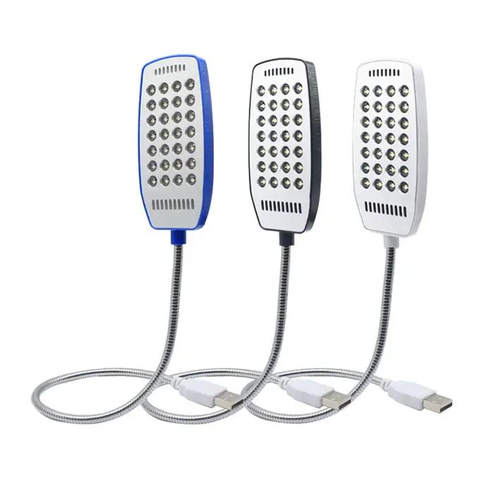 28 led livre lampe de lecture Flexible USB veilleuse pour ordinateur portable ordinateur de bureau p