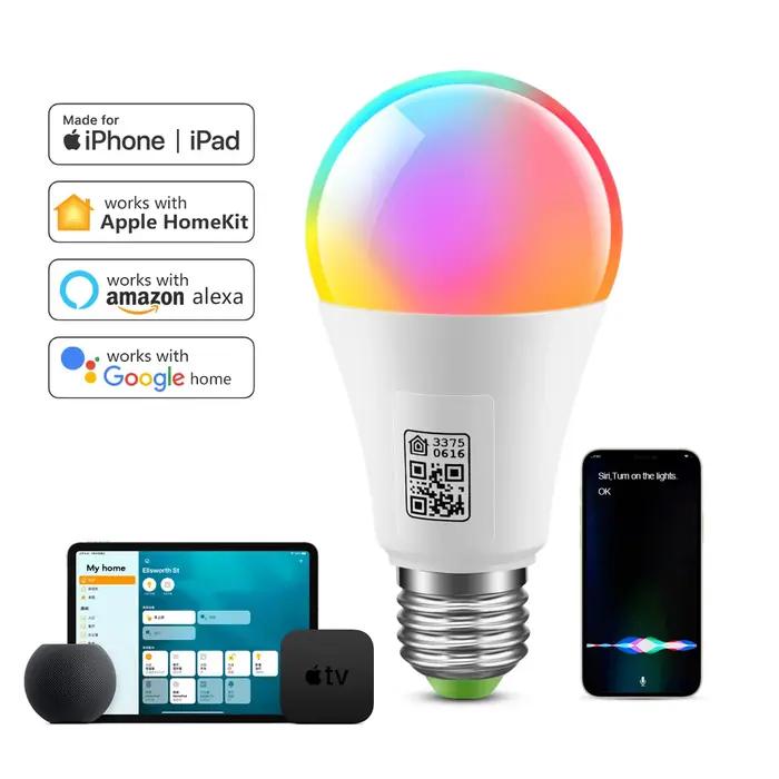 Homekit – ampoule Wifi intelligente multicolore