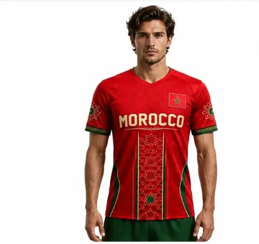 Nouveau maillot de football de l'équipe nationale du Maroc 2026