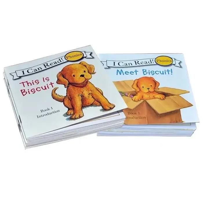 Livre d'images de la série Biscuit Dog pour enfants, dessin animé anglais, nettoyage des enfants, apprendre les enfants, livre de lecture, 12 nettoyages par ensemble