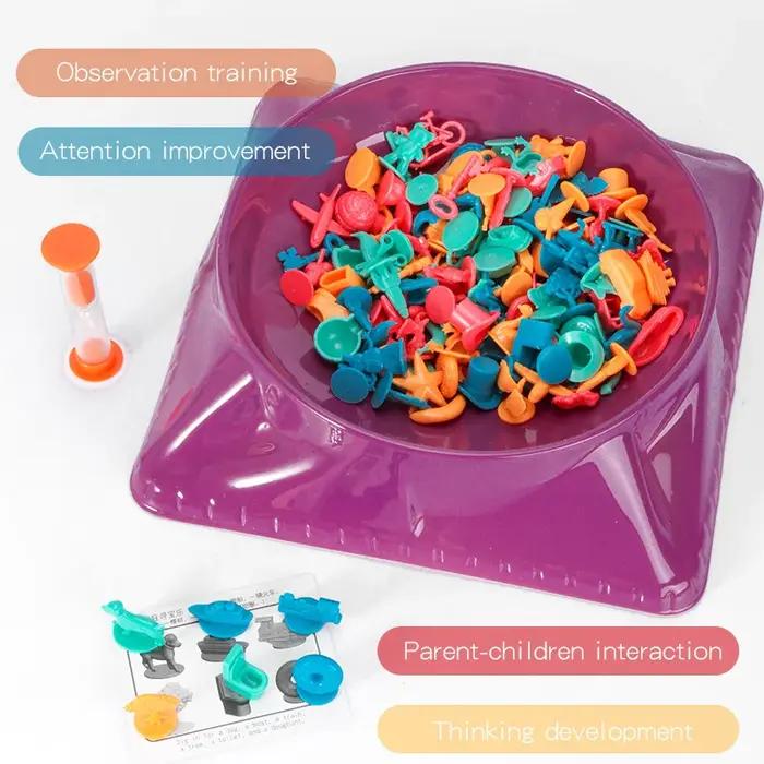 Jeu de société Crazy Hunting Treasure pour familles recherche de trésors puzzle observation compétition亲子寻宝桌游疯狂狩猎宝藏观察挑战游戏