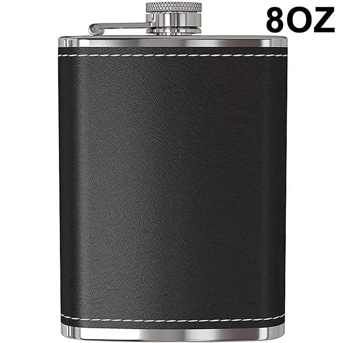 Flacon de hanche Portable en acier inoxydable de 8oz