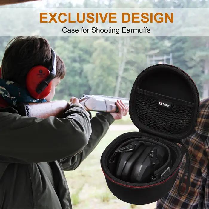 Sac de transport pour cache-oreilles électroniques Apollo en plastique gris foncé pour sauveteurs et professionnels audio occasions spéciales