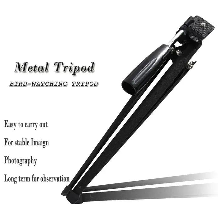 Trépied métal interface standard 1/4” rotation 180° pour télescope vision nocturne imagerie thermique