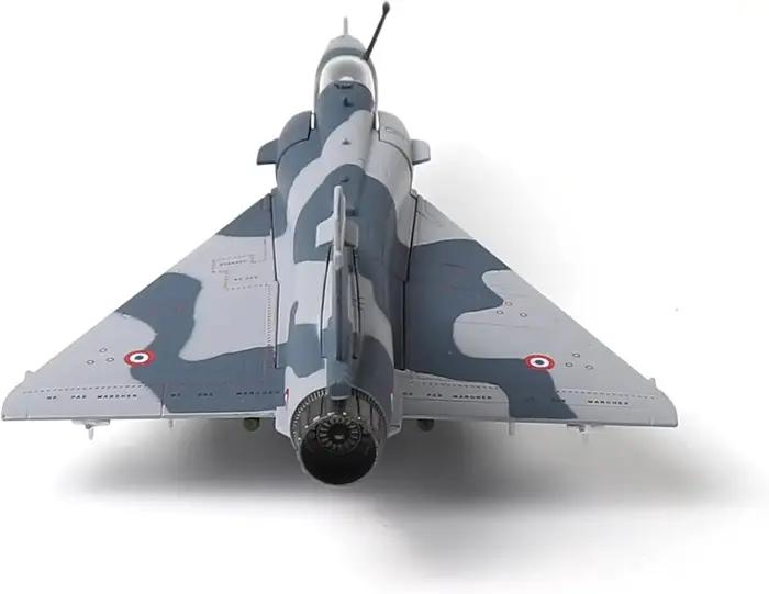 NUOTIE Dassault Mirage 2000 1/100 Modèle d'avion en métal de l'armée de l'air française avec support, modèle d'avion de chasse en alliage moulé sous pression