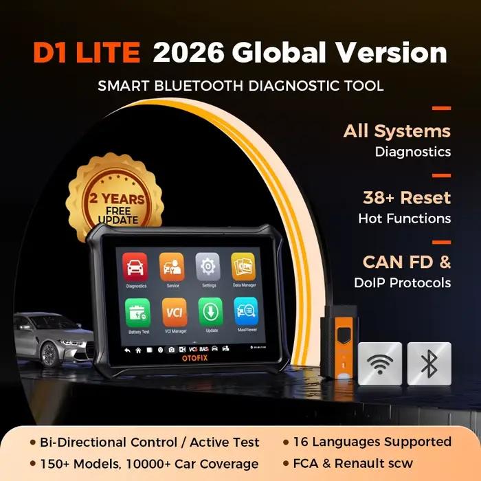 OTOFIX-Scanner de voiture D1 LITE OBD2, outil de diagnostic, Bluetooth sans fil, contrôle bidirectio