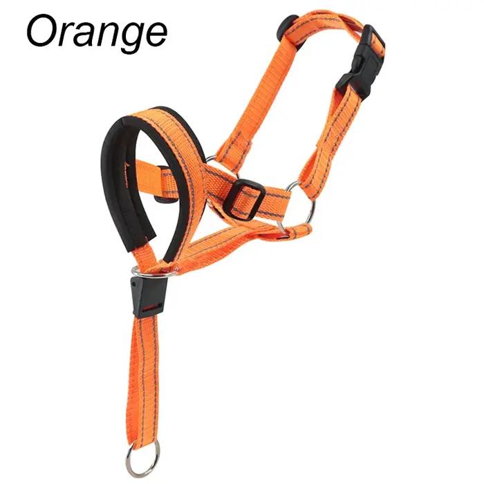 Collier anti-aboiement en nylon respirant avec muselière réfléchissante pour entraîner et sécuriser votre chien lors des promenades et randonnées nocturnes
