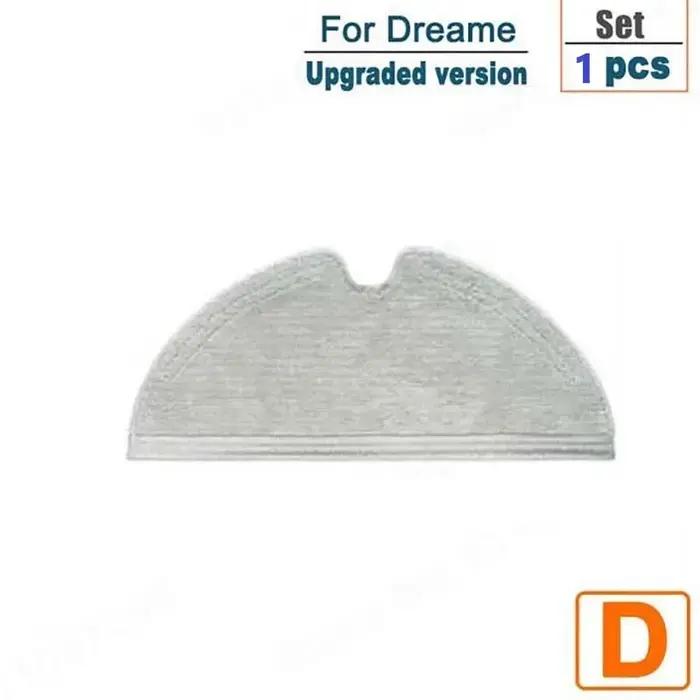 Accessoires pour aspirateur robot Dreame D9 L10 Pro en caoutchouc lisse avec mop cloth et brosses principales latérales pour une maison propre et respiratoire