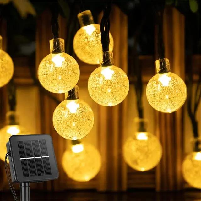 Guirxiété Lumineuse Solaire en Clip pour Décoration Extérieure